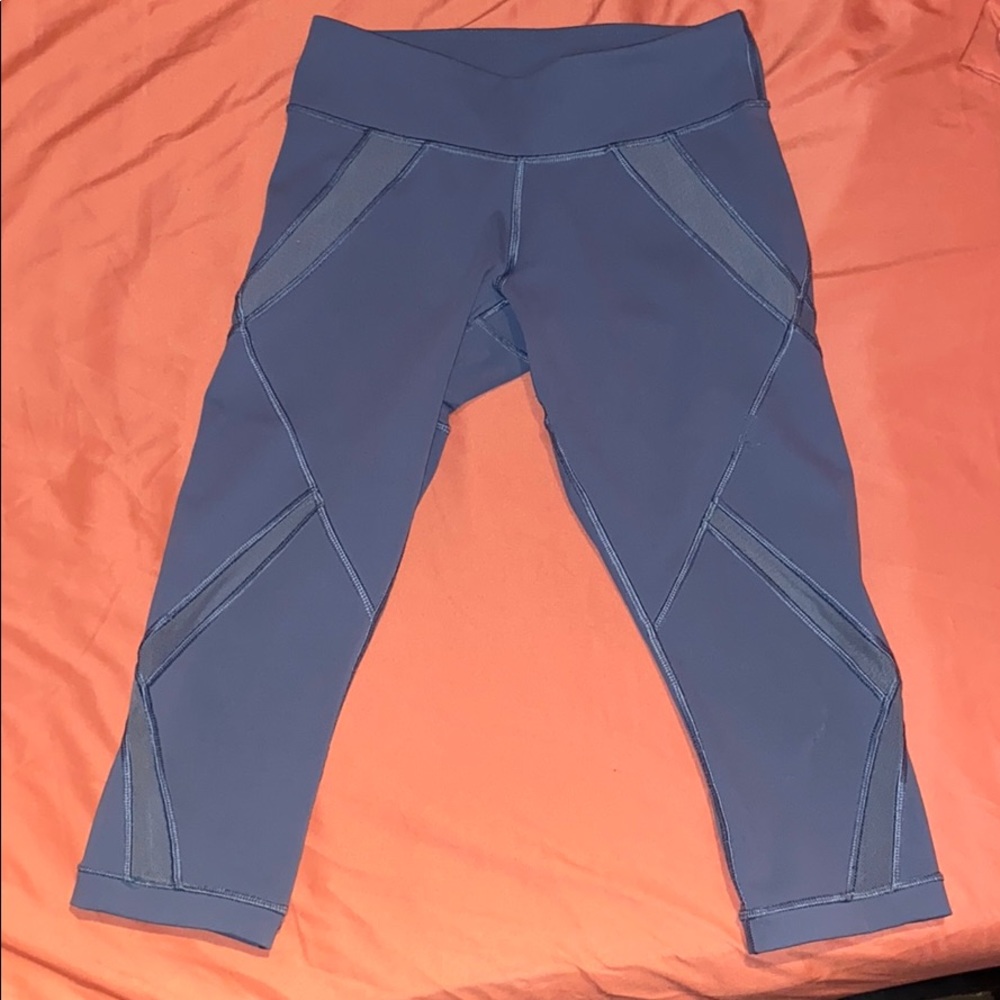 blue lululemon capris